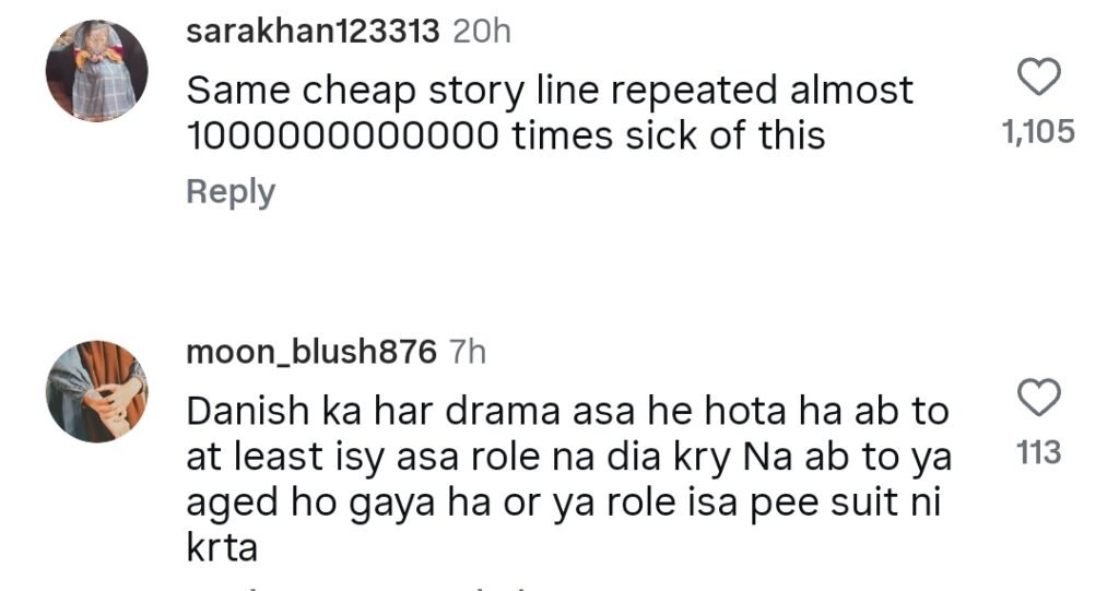 Nashtar Criticized For Danish Taimoor’s Signature Bold Romance