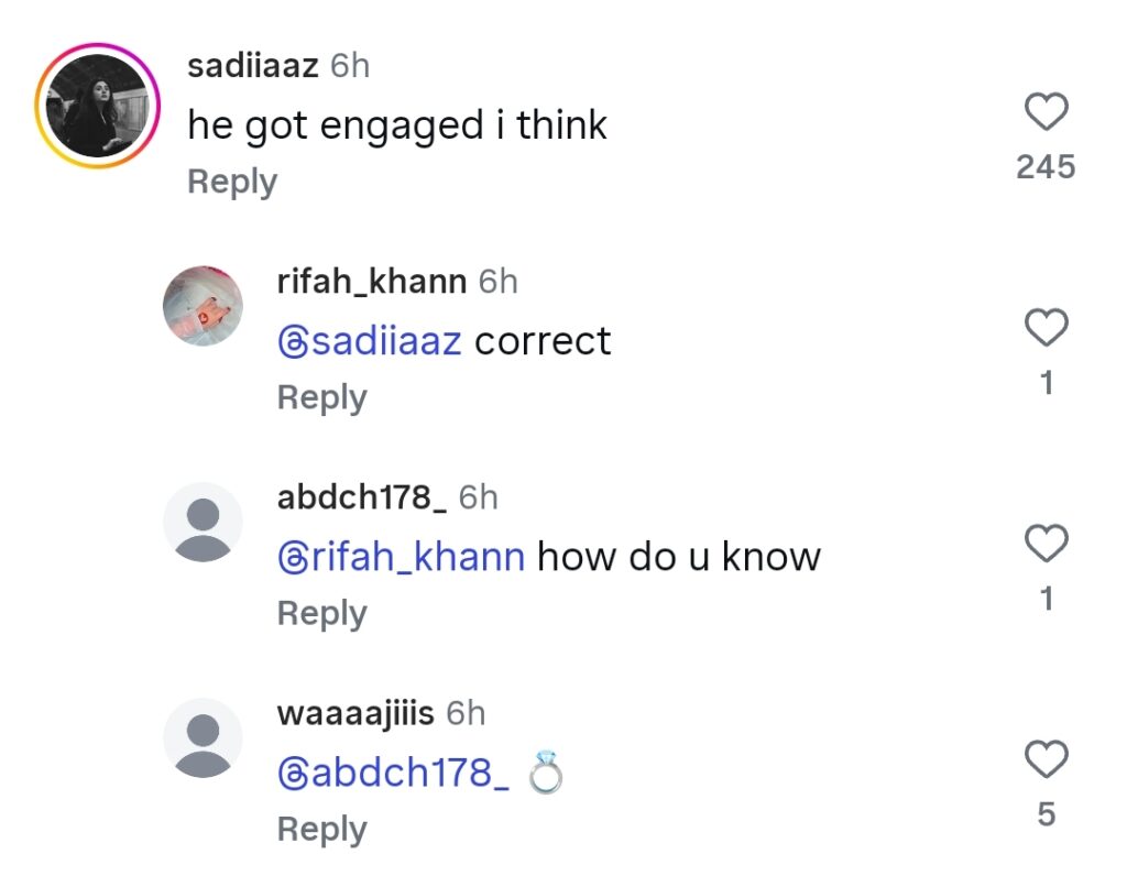 Nameer Khan Hints At Engagement