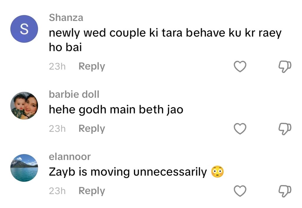 Esra Ayesha & Zayb Khan’s Romancing During Interview Criticized