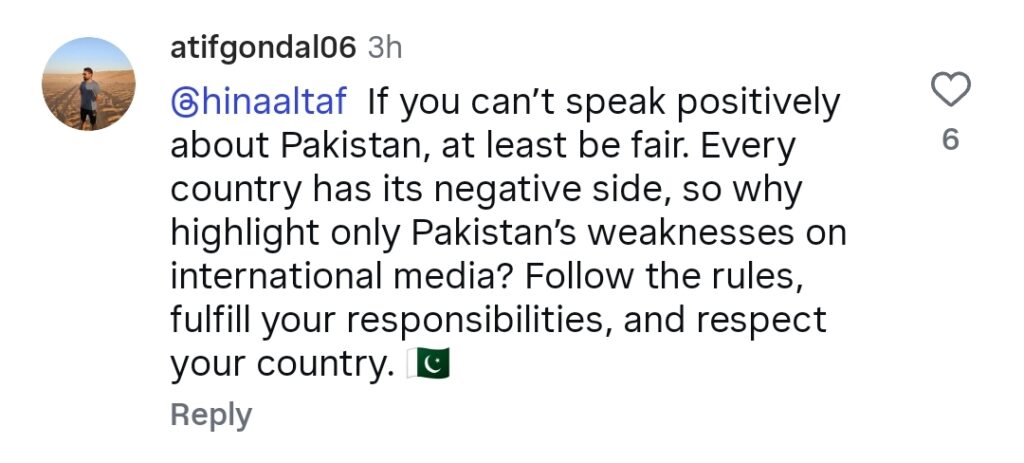 Hina Altaf Is Scared of Living in Pakistan Hina Altaf Is Scared of Living in Pakistan