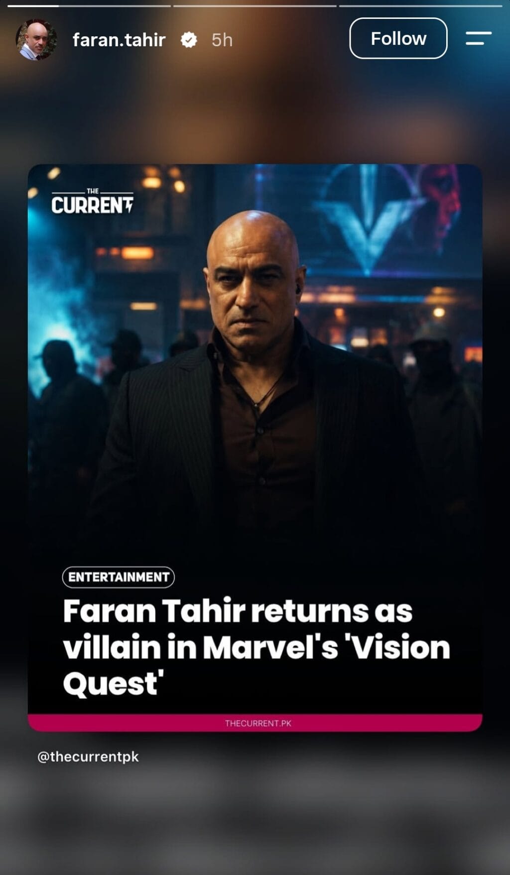 Faran Tahir Returns To Hollywood Faran Tahir Returns To Hollywood