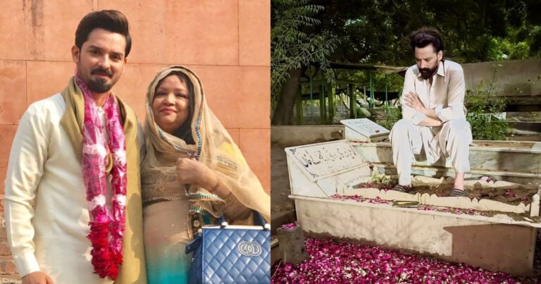 Noman Habib Under Fire On Sitting On Grave After Mother’s Passing