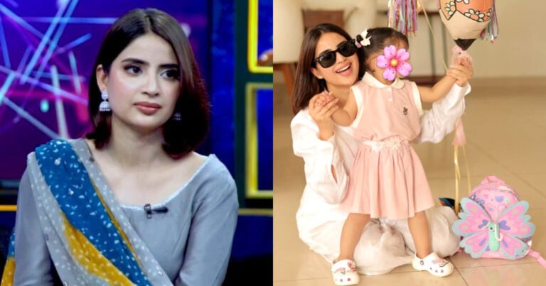 Public Reacts To Saboor Aly Sending 1.5 Year Old Daughter To School