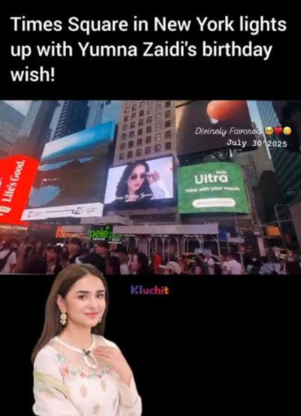 Naeema Butt’s Jibe At Celebrities Running Ads on Time Square NYC